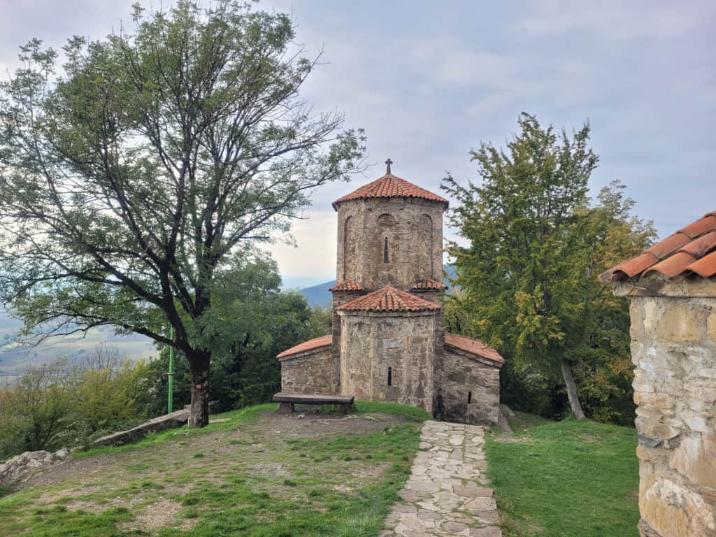 An ancient church at Nekresi Monastery in Telavi, Georgia