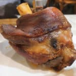 Pork knuckle from Bredovský Dvůr, a place where you can eat pork knuckle in Prague