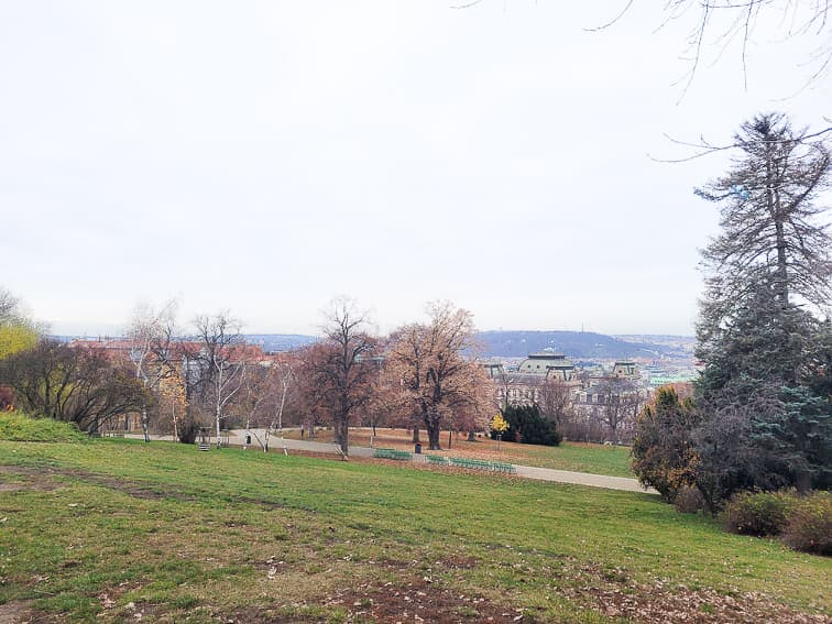 Riegrovy park overlook in Prague