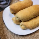 A plate of Filipino Spanish bread rolls