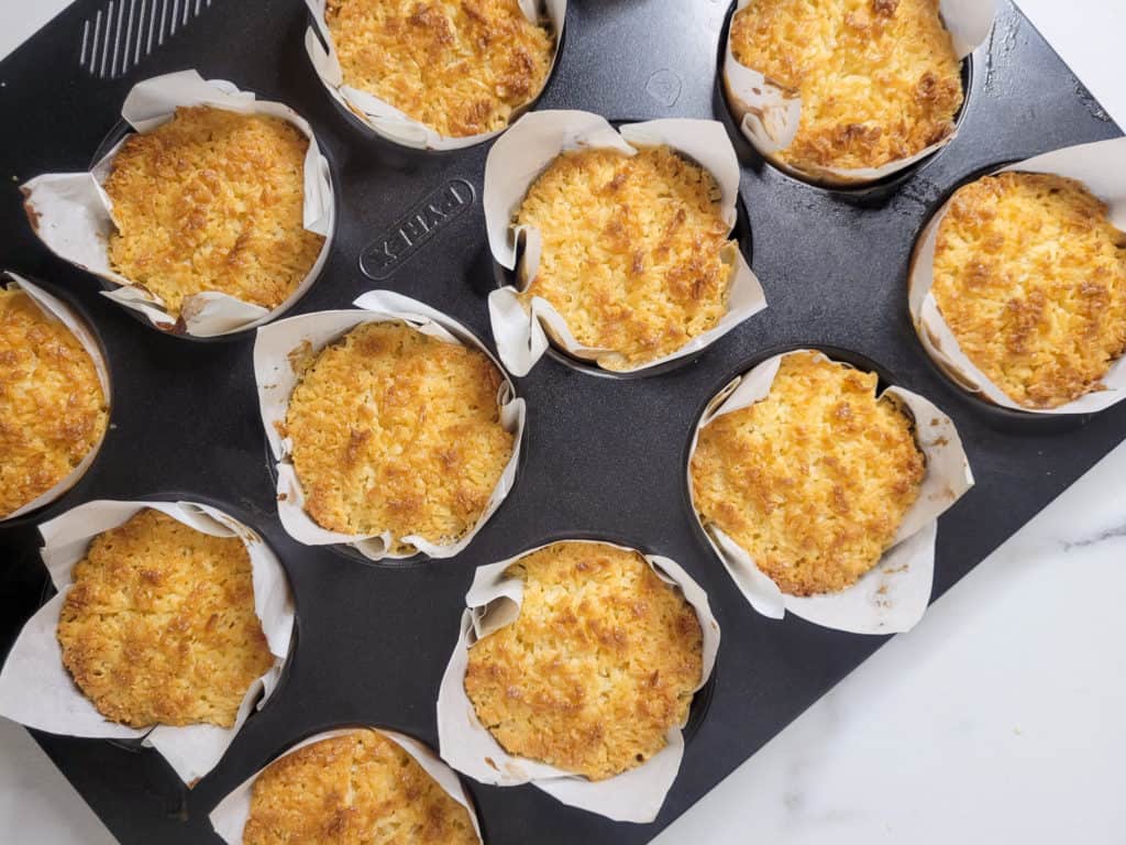 Finished Filipino-style coconut macaroons