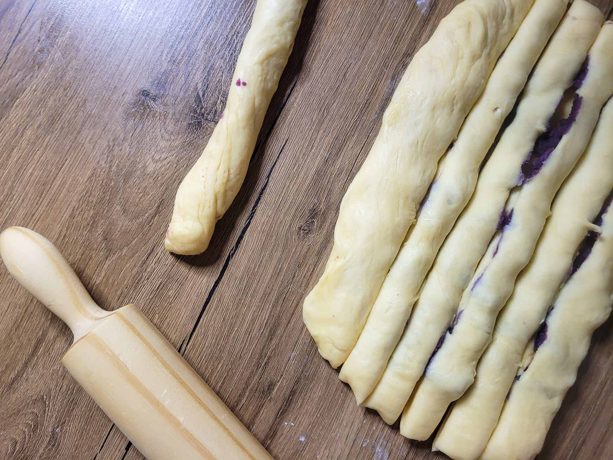 Piece of ube strip