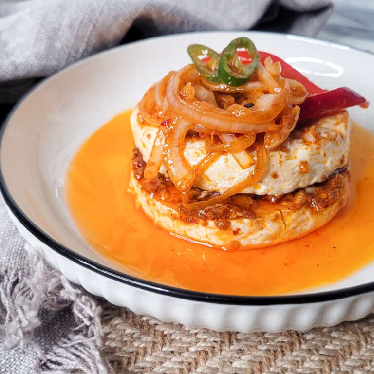Czech Pickled Cheese (Nakládaný Hermelín or Camembert)