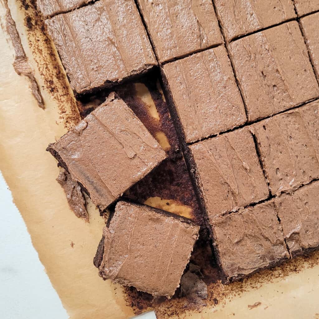 Sliced brownies