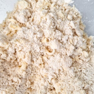 Rubbed butter in flour