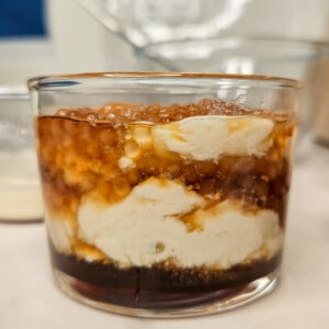 Taho made with GDL in a glass