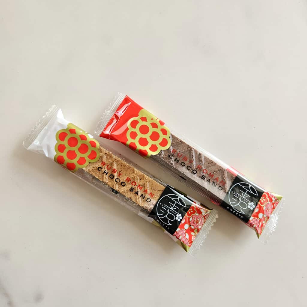 Japanese chocolate wafers