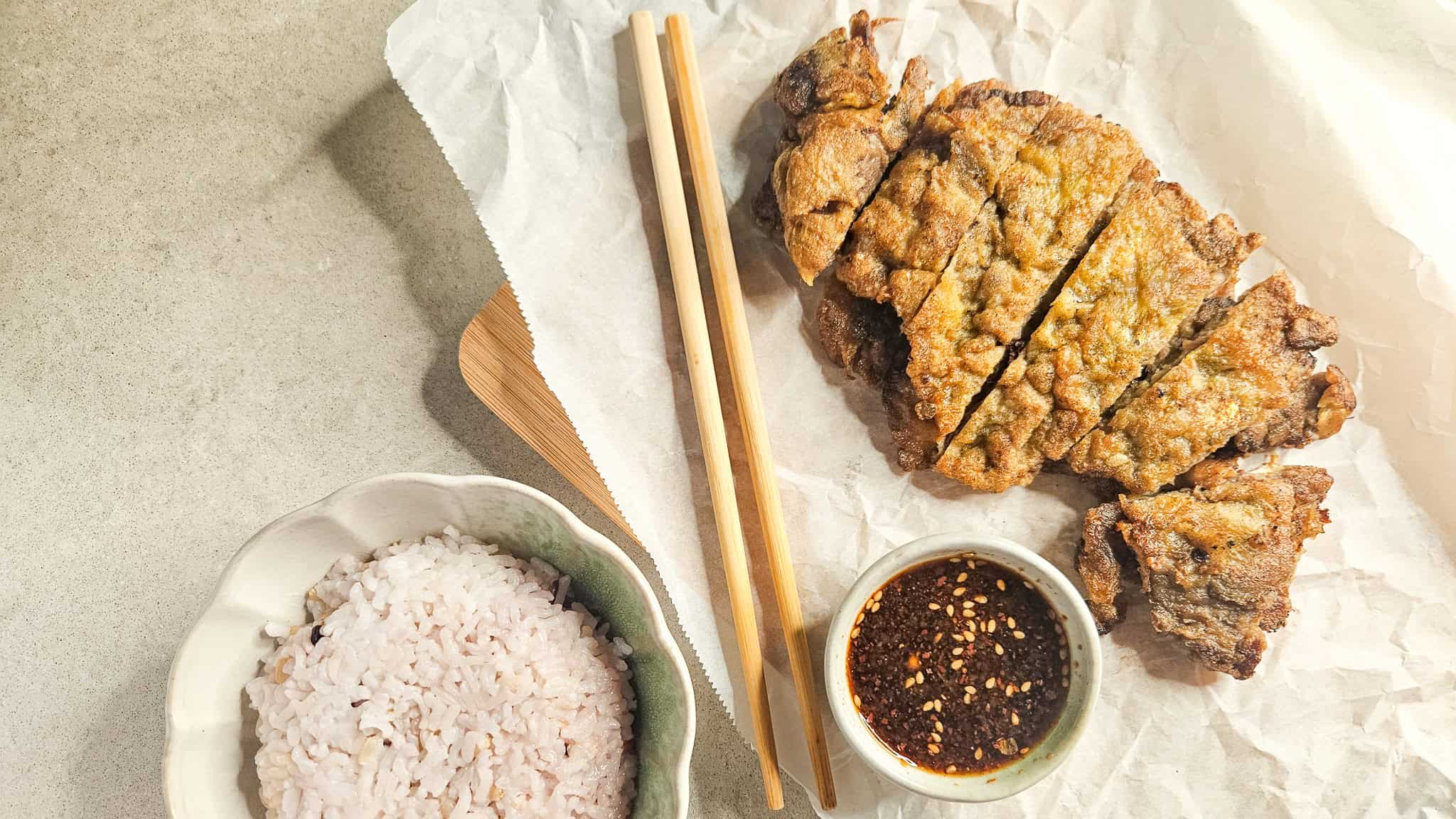 Hawaii Local-Style Meat Jun (Oahu Plate Lunch Recipe)